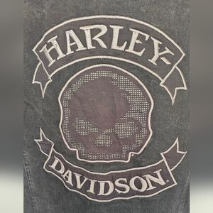 Harley-Davidson Black Jean Vest for Timeless Style